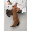 Hnedé kovbojské westernové čižmy AMELVI (Veľkosť 36)