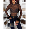 Čierne elegantné priehľadné body LAVENA (Veľkosť M/L)