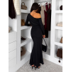 154544 4 cerne elegantni dlouhe saty jarelia s dlouhym rukavem