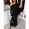 154544 5 cerne elegantni dlouhe saty jarelia s dlouhym rukavem