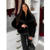 154565 1 cerny faux fur kozesinovy kabatek auralie s limcem