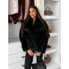 154565 4 cerny faux fur kozesinovy kabatek auralie s limcem