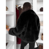 154565 5 cerny faux fur kozesinovy kabatek auralie s limcem