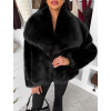 154565 3 cerny faux fur kozesinovy kabatek auralie s limcem