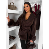 154598 5 tmave hnedy luxusni flausovy kabat briena s kozesinkou