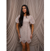 154610 bezove elegantni kratke spolecenske koktejlove mini saty lomelli