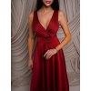 154643 1 bordo satenove spolecenske saty ezmira s vystrihem