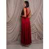 154643 5 bordo satenove spolecenske saty ezmira s vystrihem