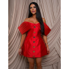 154676 cervene luxusni koktejlove tvarujici kratke saty fiorelle