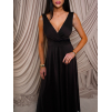 154646 4 tmave hnede satenove spolecenske saty ezmira s vystrihem