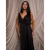154646 3 tmave hnede satenove spolecenske saty ezmira s vystrihem