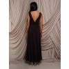 154646 5 tmave hnede satenove spolecenske saty ezmira s vystrihem