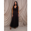 154646 2 tmave hnede satenove spolecenske saty ezmira s vystrihem