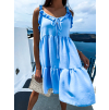 71099 modre volnejsi saty appeal s volanky