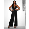 Čierny dlhý overal PERCY na zaväzovanie