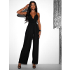 Čierny dlhý overal PERCY na zaväzovanie