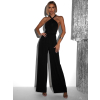 Čierny dlhý overal PERCY na zaväzovanie