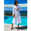 27666 16 bile kosilove saty anite s dlouhym rukavem