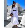 27666 7 bile kosilove saty anite s dlouhym rukavem