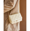 Krémová prešívaná kabelka LINE