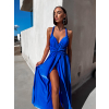 Kráľovsky modré elegantné šaty KATIE s viazaním