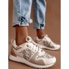 Béžové tenisky SLOAN se zlatým detailem (Veľkosť 36)