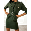 28182 3 khaki saty na knofliky arche s paskem