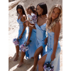 30084 2 svetle modre dlouhe leskle saty roses s rozparkem