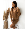 30258 10 hnedy kratky svetrovy komplet soon