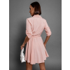 Ružové ľahké šaty FOGGY s gombíkmi