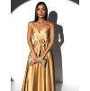 Zlaté elegantné dlhé šaty FAIRYTALE