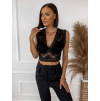 29589 5 cerny elegantni krajkovany crop top trammel