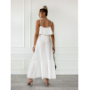 Biele dlhé šaty HEAVEN na ramienka
