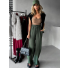 30822 1 khaki elegantni kalhoty coral s rozsirenymi nohavicemi