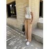 30828 11 hnede elegantni kalhoty coral s rozsirenymi nohavicemi