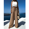 30828 3 hnede elegantni kalhoty coral s rozsirenymi nohavicemi