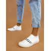 Bílé slip-on tenisky MIRAGE (Veľkosť 36)