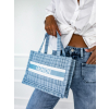 30516 3 modra slamena kabelka fashion