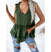 30915 3 khaki volnejsi volankovy top valerie
