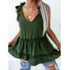 30915 5 khaki volnejsi volankovy top valerie