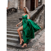 Tmavozelené elegantní dlouhé šaty FAIRYTALE