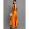 Oranžové elegantné dlhé šaty FAIRYTALE