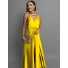 Žlté dlhé lesklé šaty PERFECTLY