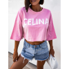 33000 1 ruzove oversize crop triko celina s potiskem