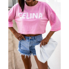 33000 ruzove oversize crop triko celina s potiskem