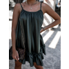 31536 6 khaki volankove saty glassy volneho strihu