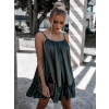 31536 4 khaki volankove saty glassy volneho strihu