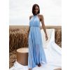 33747 9 svetle modre dlouhe plisovane saty cornelia