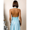 32436 10 svetle modre dlouhe leskle saty theresa s rozparkem