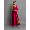 Malinové elegantné dlhé šaty FAIRYTALE